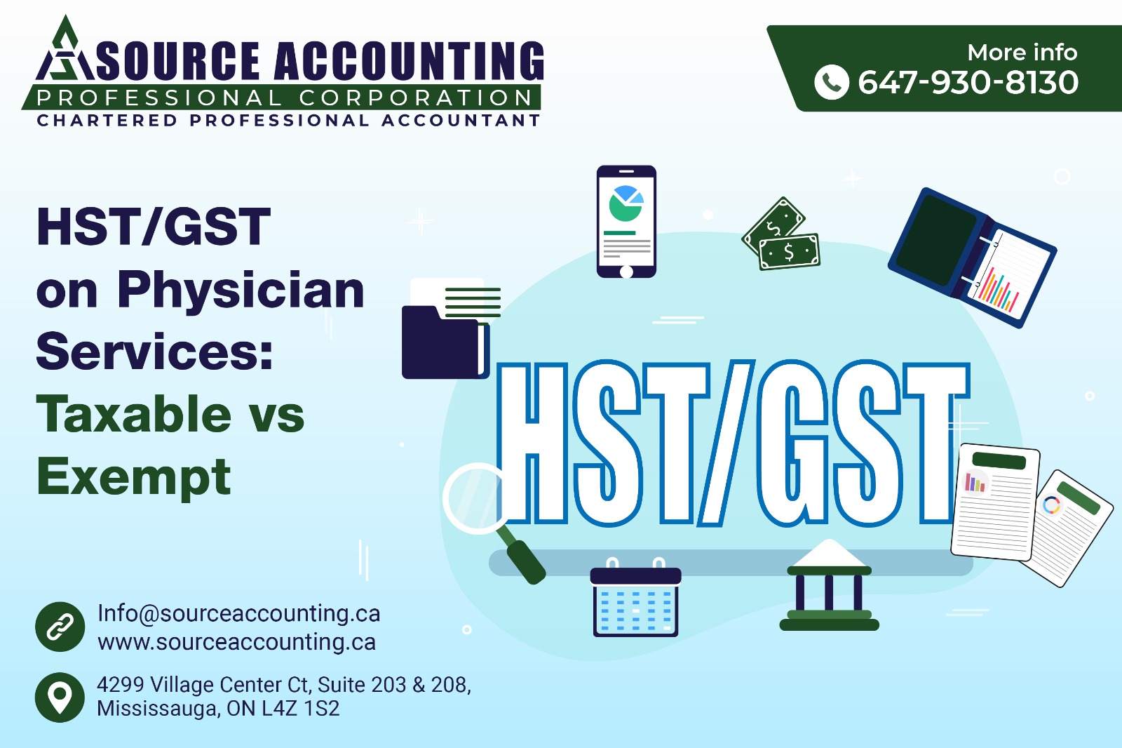 HSTGST on Physician Services Taxable vs Exempt