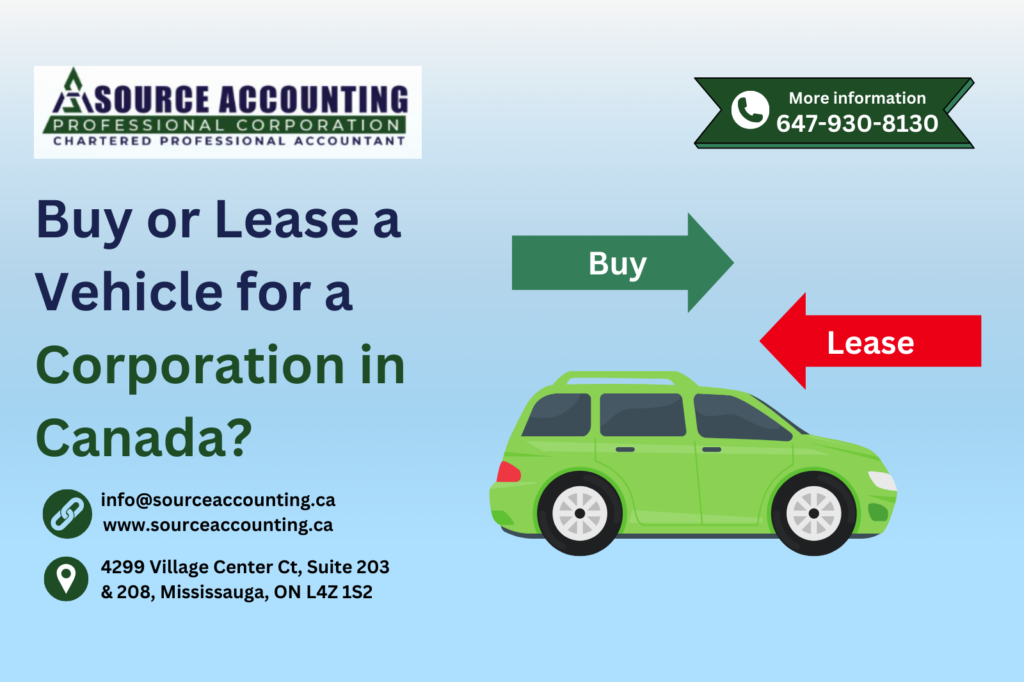 Buy or Lease a Vehicle decision for a Canadian Corporation