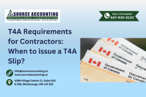 T4A Requirements for Contractors: When do you need to issue a T4A Slip?