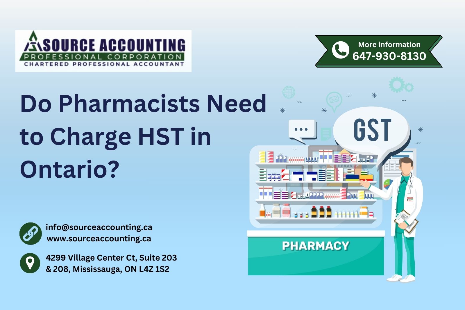 Do Pharmacist Contractors Need to Charge HST in Ontario?