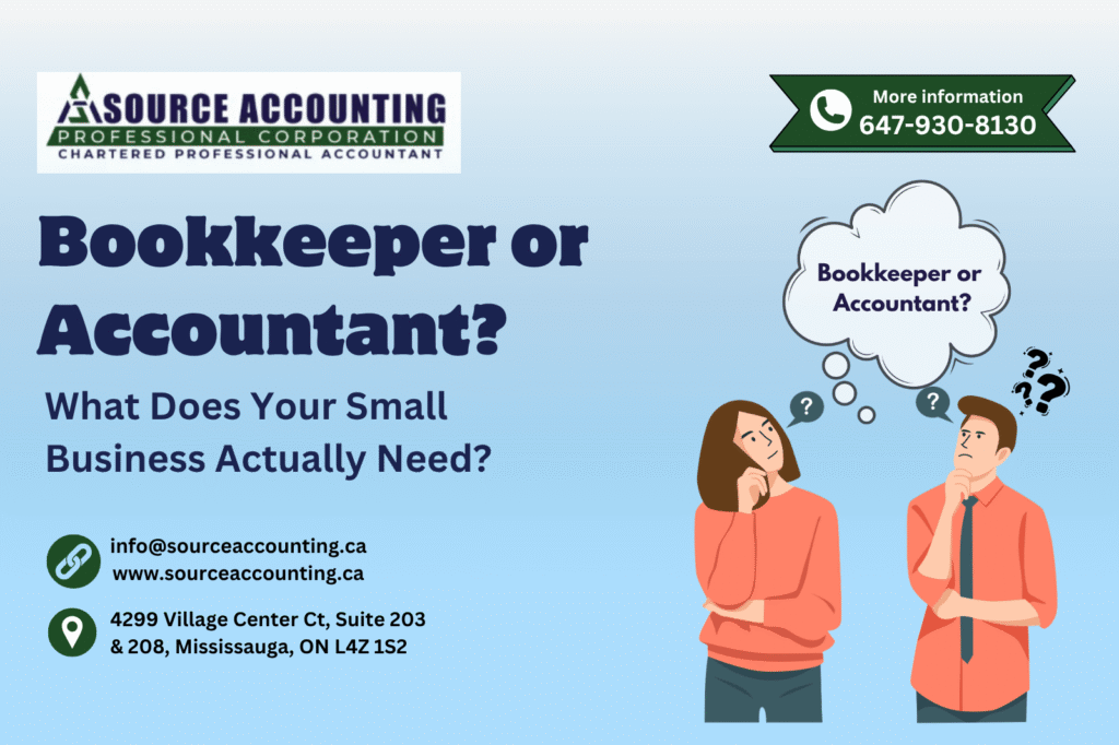 Bookkeeper or Accountant? What Does Your Small Business Actually Need?