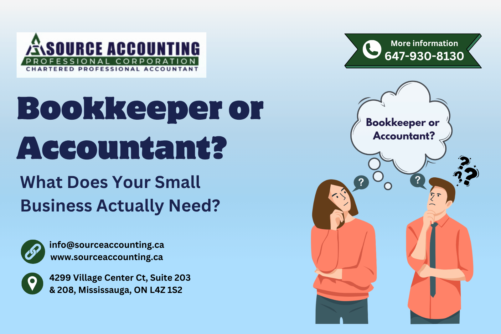 Bookkeeper or Accountant? What Does Your Small Business Actually Need?